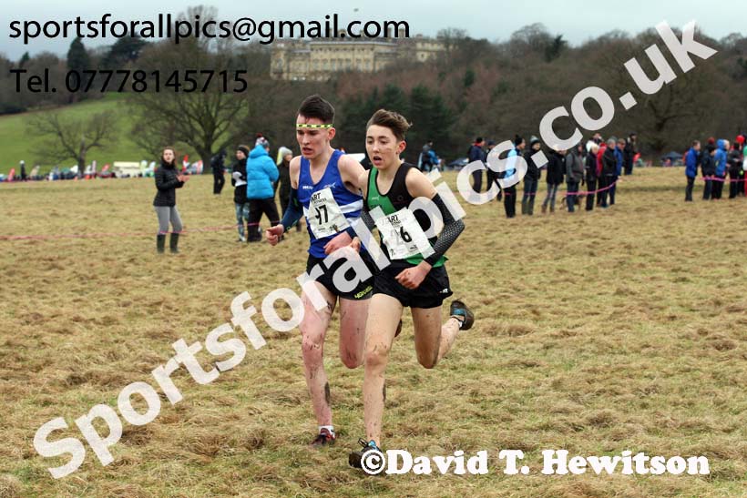 Mens under-17s, 2018 Northern Cross Country Champs., Harewood House, Leeds. Photo: David T. Hewitson/Sports for All Pics
